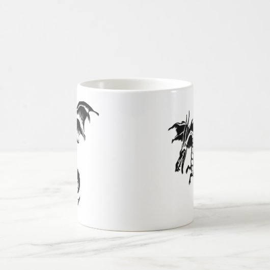 Mug Design Dragon Volant Blanc (Centre)