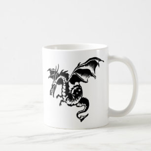 Mug Design Dragon Volant Blanc