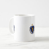 Mug Design du drapeau d'État du Massachusetts (Devant gauche)
