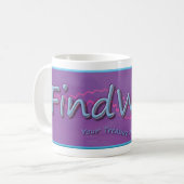 Mug Design du logo FindWave pour émouvoir l'imaginatio (Devant gauche)
