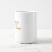 Mug Design élégant de calligraphie d'anniversaire (Centre)