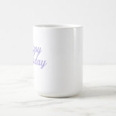 Mug Design élégant de calligraphie d'anniversaire (Centre)