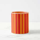 Mug Design en bandes rouge et orange (Centre)