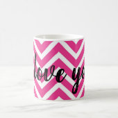 Mug Design en zigzag rose (Centre)