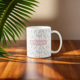 Mug Design Fleur sauvage sur mesure dans les pastels d