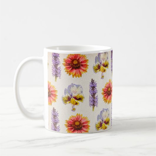 Mug Design floral (Gauche)