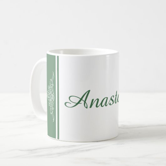 Mug Design floral élégant (Devant gauche)