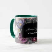 Mug Design floral élégant personnalisé (Devant gauche)