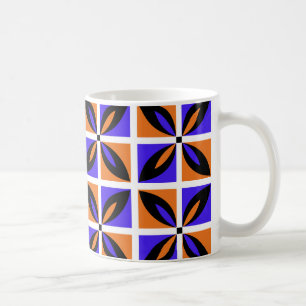 Mug Design floral géométrique audacieux