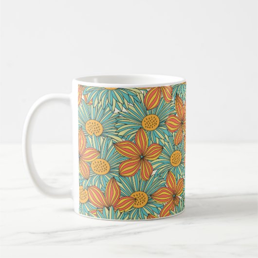 Mug Design floral incolore (Gauche)