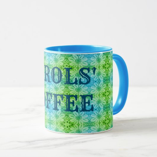 Mug Design floral - Names-Carol (Devant droit)