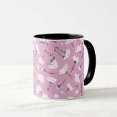 Mug Design Floral Rose - Art Fleur Élégant (Devant droit)