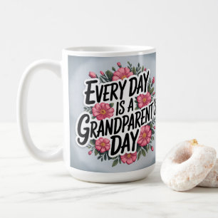 Mug Design floral rose de jour de grand-parent