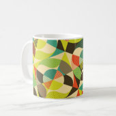 Mug Design géométrique coloré Abstrait. (Devant gauche)