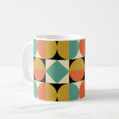 Mug Design géométrique moderne du milieu du siècle (Devant gauche)