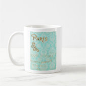 Mug Design Gold vintage Paris (Gauche)