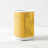 Mug Design graphique abstrait simple, jaune et moderne (Centre)