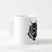 Mug Design graphique de chat cool (Devant gauche)