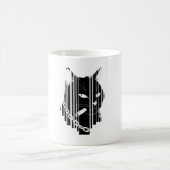 Mug Design graphique de chat cool (Centre)