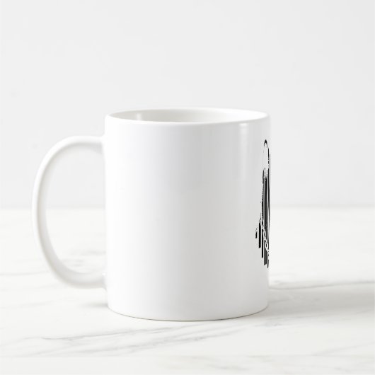 Mug Design graphique de chat cool (Gauche)