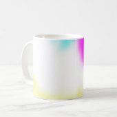 Mug design graphique numérique flou arrière - plan tex (Devant gauche)