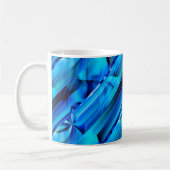 Mug Design graphique transparent - bleu noir I (Gauche)