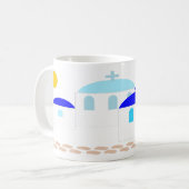 Mug Design grec Ajouter un texte (Devant gauche)