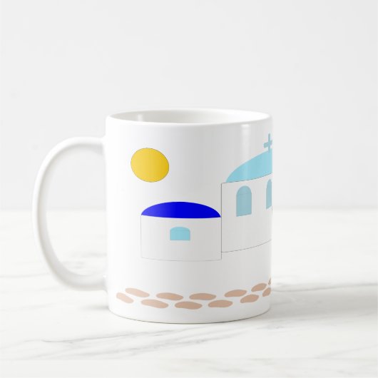 Mug Design grec Ajouter un texte (Gauche)