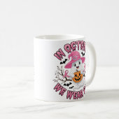 Mug Design Halloween Citrouille Ghost mignon (Devant droit)