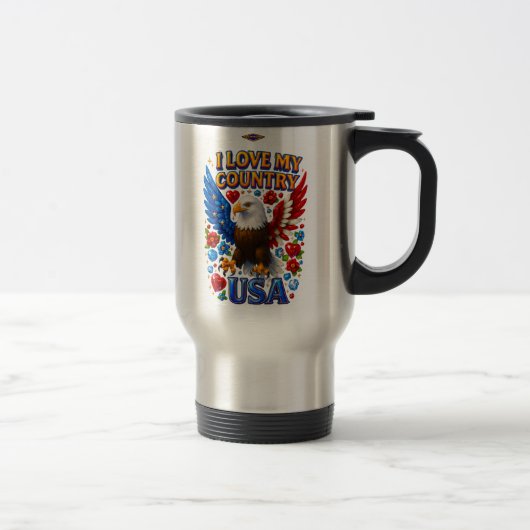 Mug Design : I Love My Country - USA (Droit)