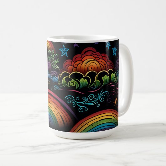 Mug Design LGBYQ arc-en-ciel (Devant droit)