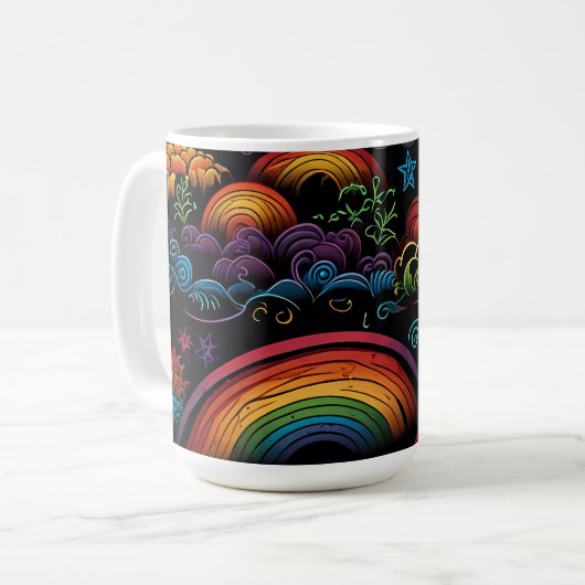 Mug Design LGBYQ arc-en-ciel (Devant gauche)