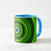 Mug Design Mandala vert géométrique-64555 (Devant droit)