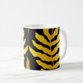 Mug Design moderne avec feuille. Feuilles tropicaux de (Devant droit)