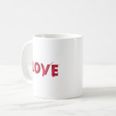 Mug Design moderne, dynamique, cool, tendance de Love (Devant gauche)
