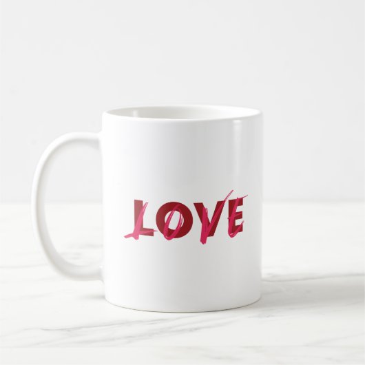 Mug Design moderne, dynamique, cool, tendance de Love (Gauche)