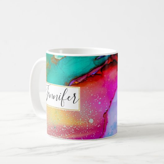 Mug Design moderne en marbre Abstrait (Devant gauche)