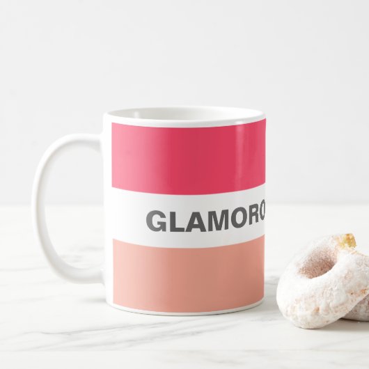 Mug Design Moderne Glamour Granny Rose (Avec donut)