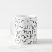 Mug Design moderne peint Cityscape (Devant gauche)