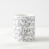 Mug Design moderne peint Cityscape (Centre)