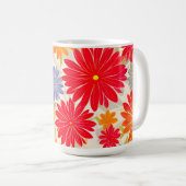 Mug Design moderne Red Daisy BOHO (Devant droit)