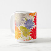 Mug Design moderne Red Daisy BOHO (Devant gauche)