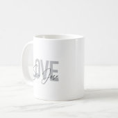 Mug Design moderne, simple, chic, cool Love San Jose (Devant gauche)
