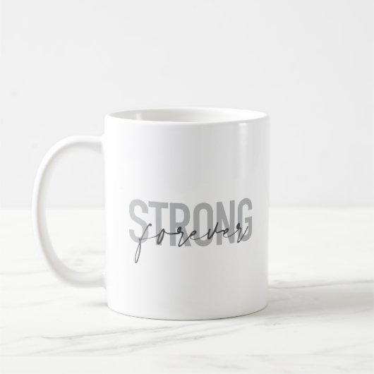 Mug Design moderne, simple, chic et élégant Strong For (Gauche)