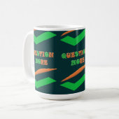 Mug Design moderne teintes sombres thème Question (Devant gauche)