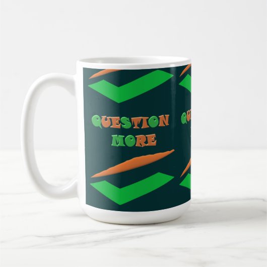 Mug Design moderne teintes sombres thème Question (Gauche)