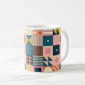 Mug Design motif abstrait géométrique moderne avec sim (Devant droit)