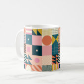 Mug Design motif abstrait géométrique moderne avec sim (Devant gauche)