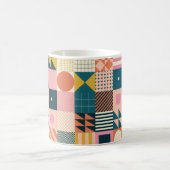 Mug Design motif abstrait géométrique moderne avec sim (Centre)