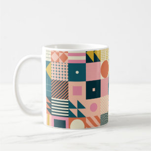 Mug Design motif abstrait géométrique moderne avec sim